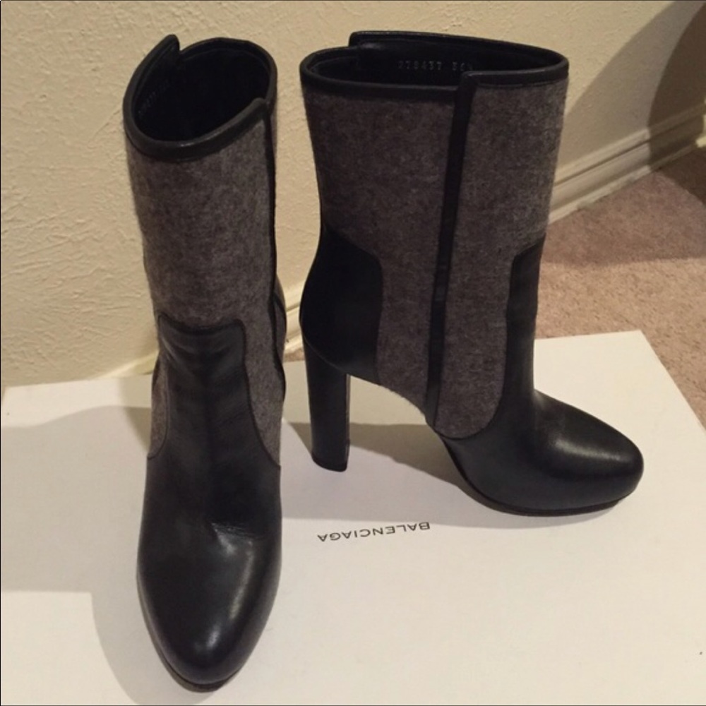 Balenciaga boots grey/black size 36.5